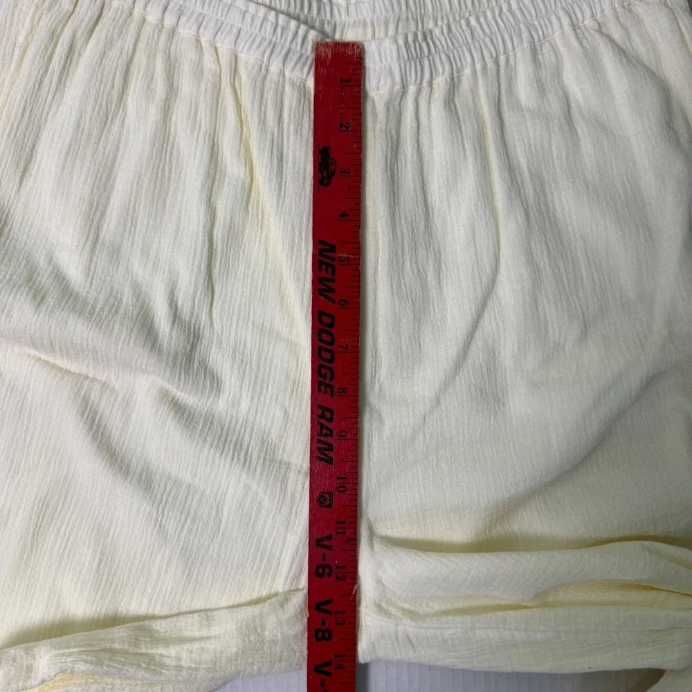 Soft Surroundings La Marche Guaze Pants Natural Women's Size M Wide Leg Cotton - Picture 5 of 8